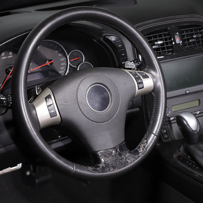 Forged Real Carbon Fiber Steering Wheel Lower Cover Trim For Corvette C6 2005-13 13