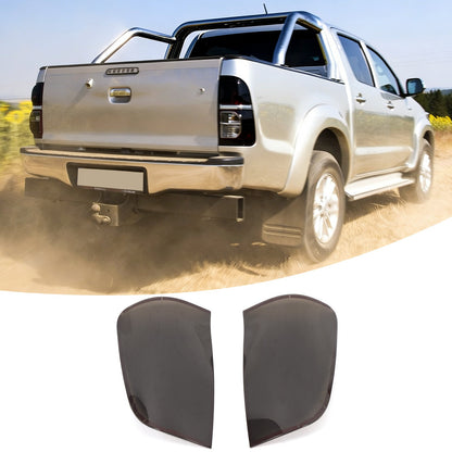 Smoked Black Rear Tail Light Guard Cover Trim Bezel For Toyota Hilux 2005-11 US 17