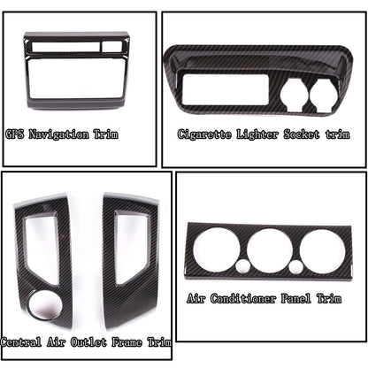 Carbon Fiber Color Central Control Full Frame Trim Set For Toyota Tacoma 2011-15 2