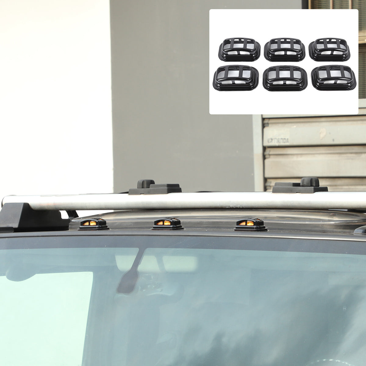 Glossy Piano Black Front Bumper Exterior Trim Cover Set For Hummer H2 2003-2009 - Styles 1-5 21