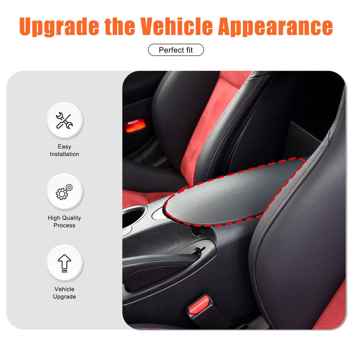 ABS Carbon Fiber Center Console Armrest Box Trim For Nissan 370Z Z34 09-20 US 11