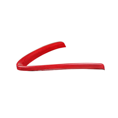 Red Real Carbon Fiber Grille V-Shape Trim Frame For Alfa Romeo Giulia 2017+ US 11