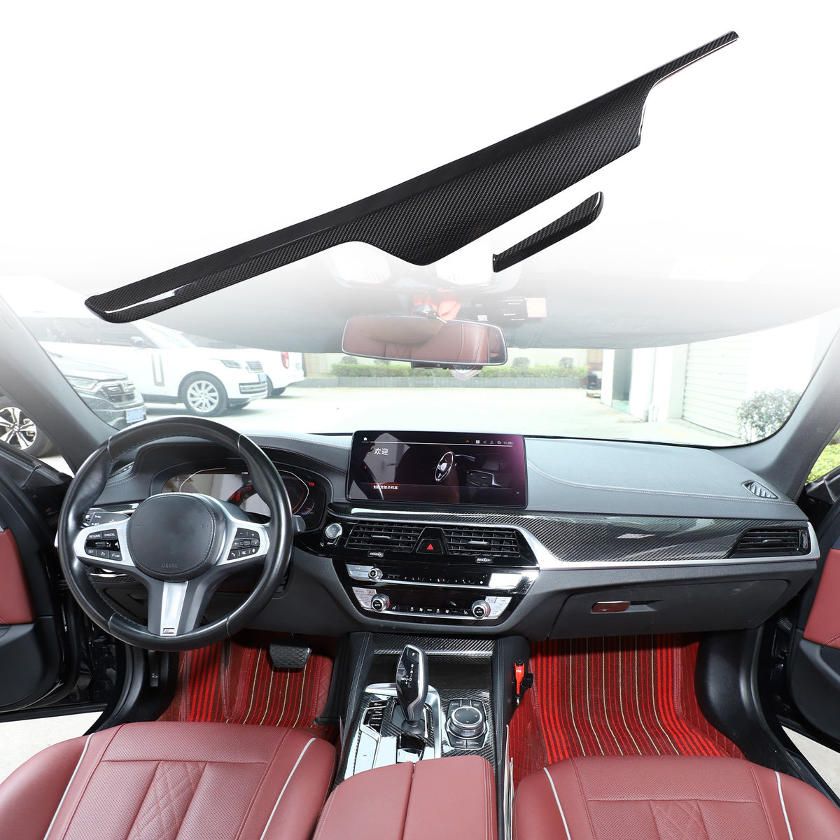 Real Dry Carbon Fiber Dashboard Trim For BMW 5 Series G30/G38 6 GT G32 2017-23 18