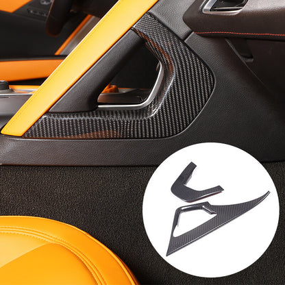 Real Carbon Fiber Car Side Center Console Trim For Corvette C7 Z06 ZR1 14-19 US 3