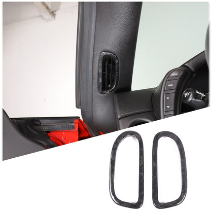 Forged Carbon Fiber Interior A-pillar Speaker Frame Trim For Corvette C6 2005-13 2