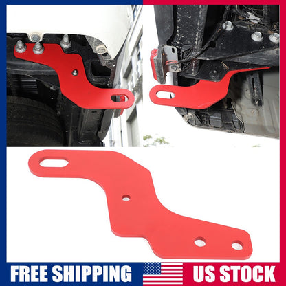 Red Carbon Steel Rear Frame Tow Hook For Toyota Tundra 2022+ US 1