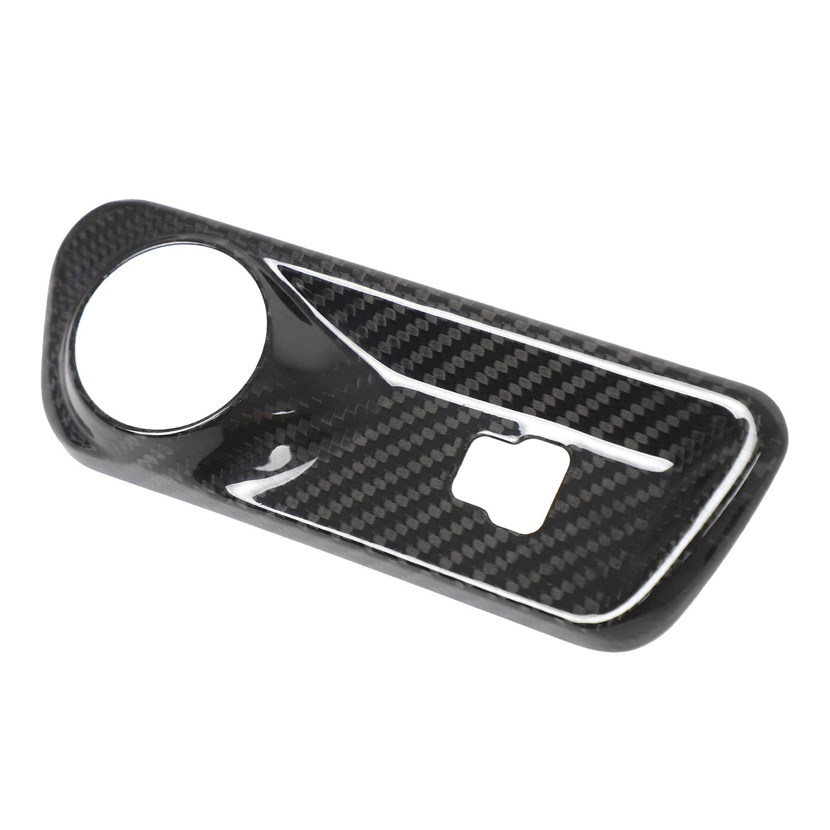 Real Carbon Fiber Cigarette Lighter Panel Trim For Alfa Romeo Tonale 4