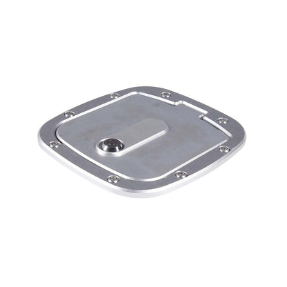 Silver Locking Fuel Door Gas Tank Cap Cover Aluminum For Toyota FJ Cruiser 07-21 12