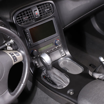 Carbon Fiber ABS Central AC Switch Gear Shift Panel Cover For Corvette C6 05-13 5