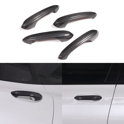 Real Carbon Fiber Exterior Outer Door Handle Cover Trim For BMW X3 G01 2018-2023 7