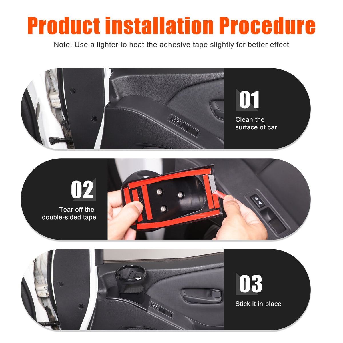 ABS Right Side Interior Door Panel Cup Holder Trim For Nissan Frontier 2022+ 4