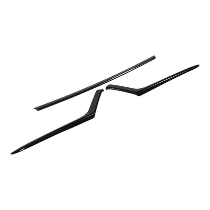 Glossy Black ABS Front Hood Trim Strip Trim For Toyota Grand Highlander 2024+ US 10