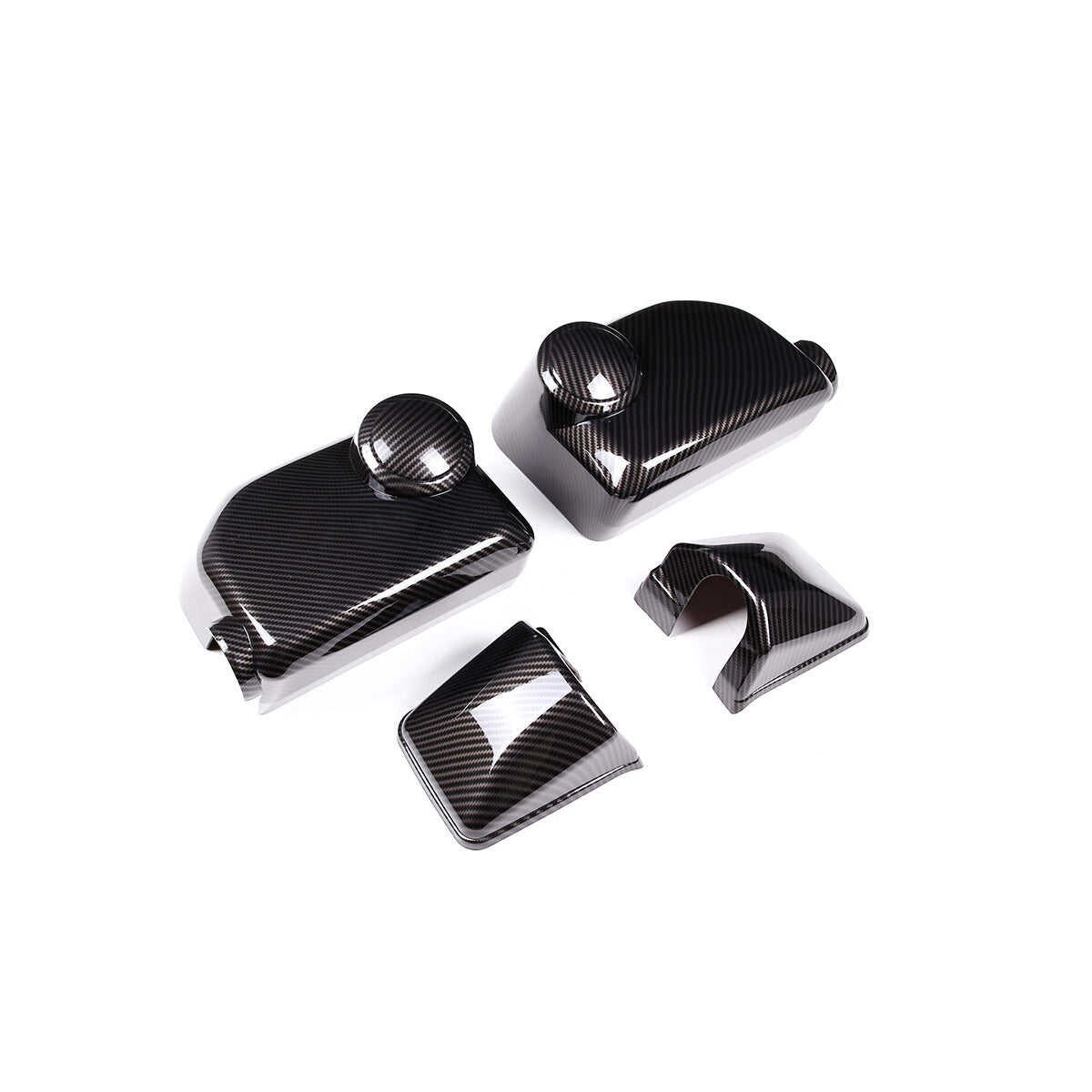 Carbon Exterior Rearview mirror base cover trim For Toyota FJ Cruiser 2007-2021 10
