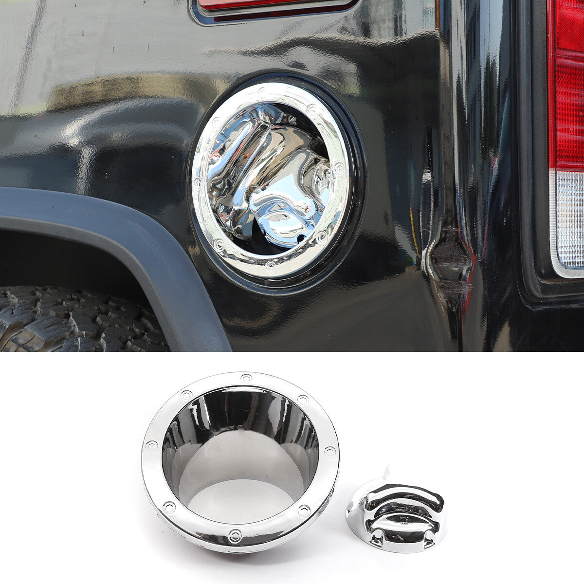 Silver Chrome Exterior Door Handle Mirror Hood Vent Trim Kit For Hummer H2 03-09 90