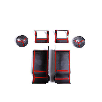ABS Carbon Fiber Full Interior Center Decoration Trim Kit For FJ Cruiser 2007-21 - Styles 6-10 29