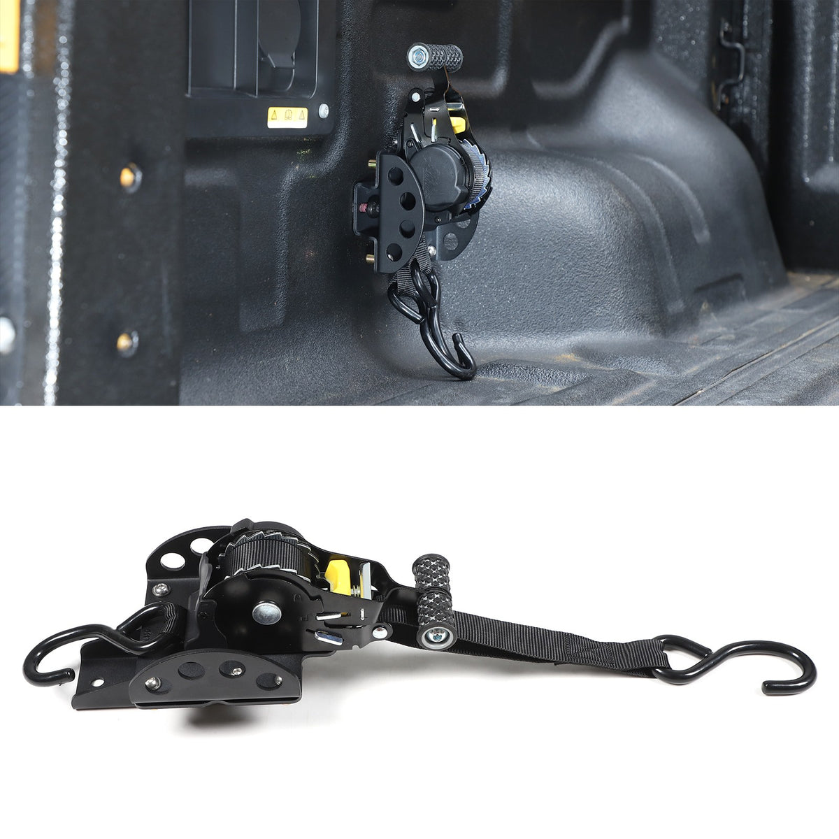 Carbon Steel Truck Bed Tie Down Ratchet Strap Trim For Ford Ranger T9 2023+ 18
