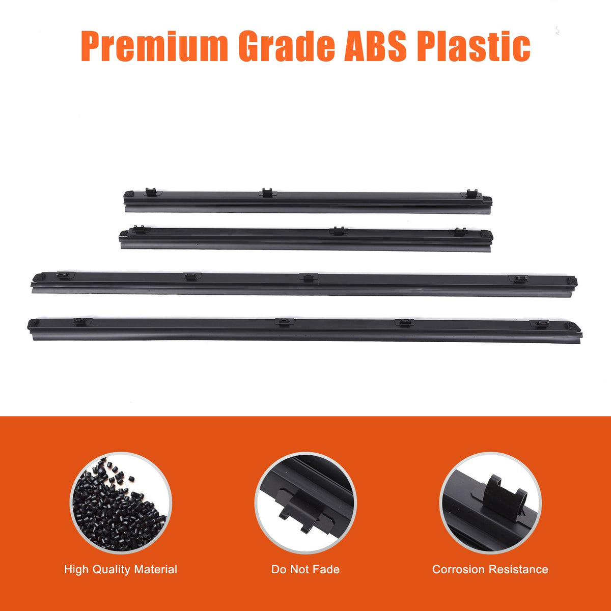 Replacement Rubber Window Inner Seal Strip For Toyota Prado LC150 2010-2020 21