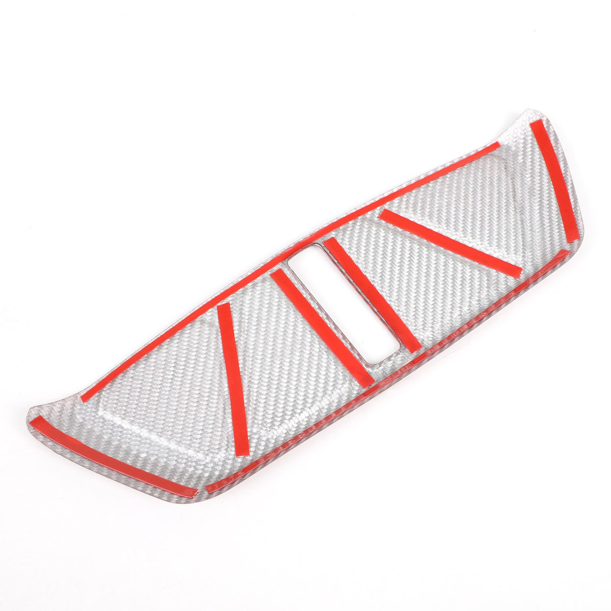 Red Real Carbon Fiber Trunk Latch Base Cover Trim For Corvette C8 2020+ 15