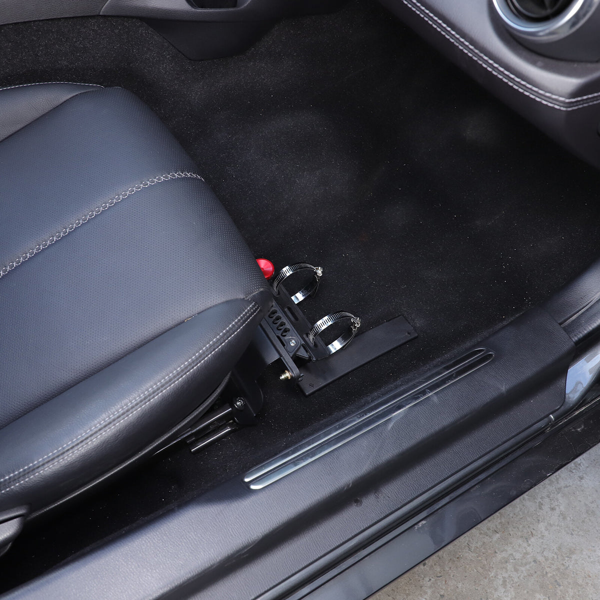 Adjustable Black Car Fire Extinguisher Mount Bracket For Mazda MX-5 Miata 16-23 2