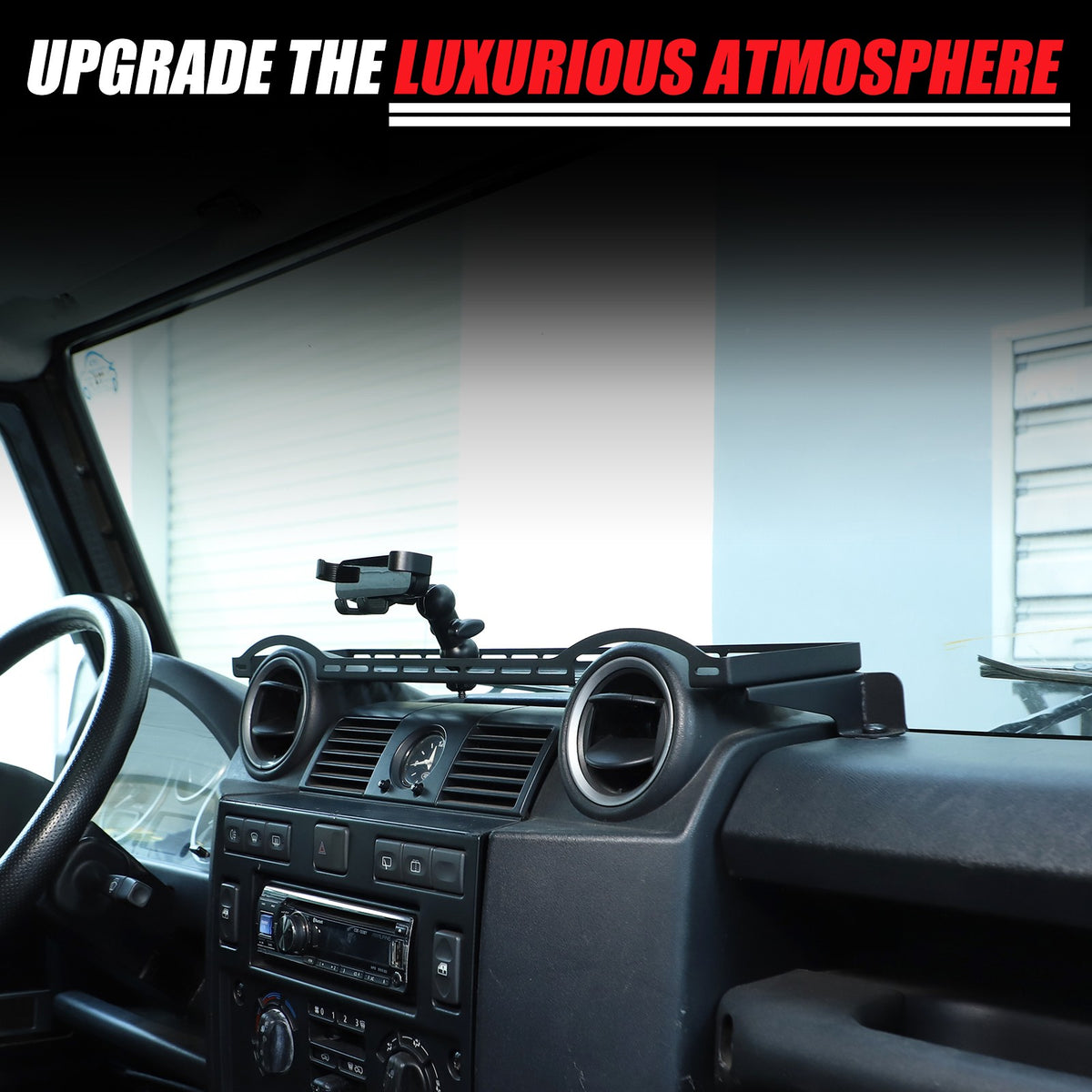 Dashboard Phone Holder Mount Bracket Storage Box For LR Defender L316 04-18 14