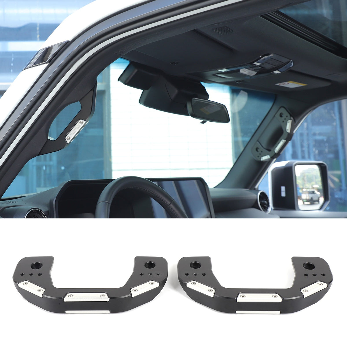 Replacement Black Silver A-pillar Grab Handle For Toyota Land Cruiser LC250 24+ 5