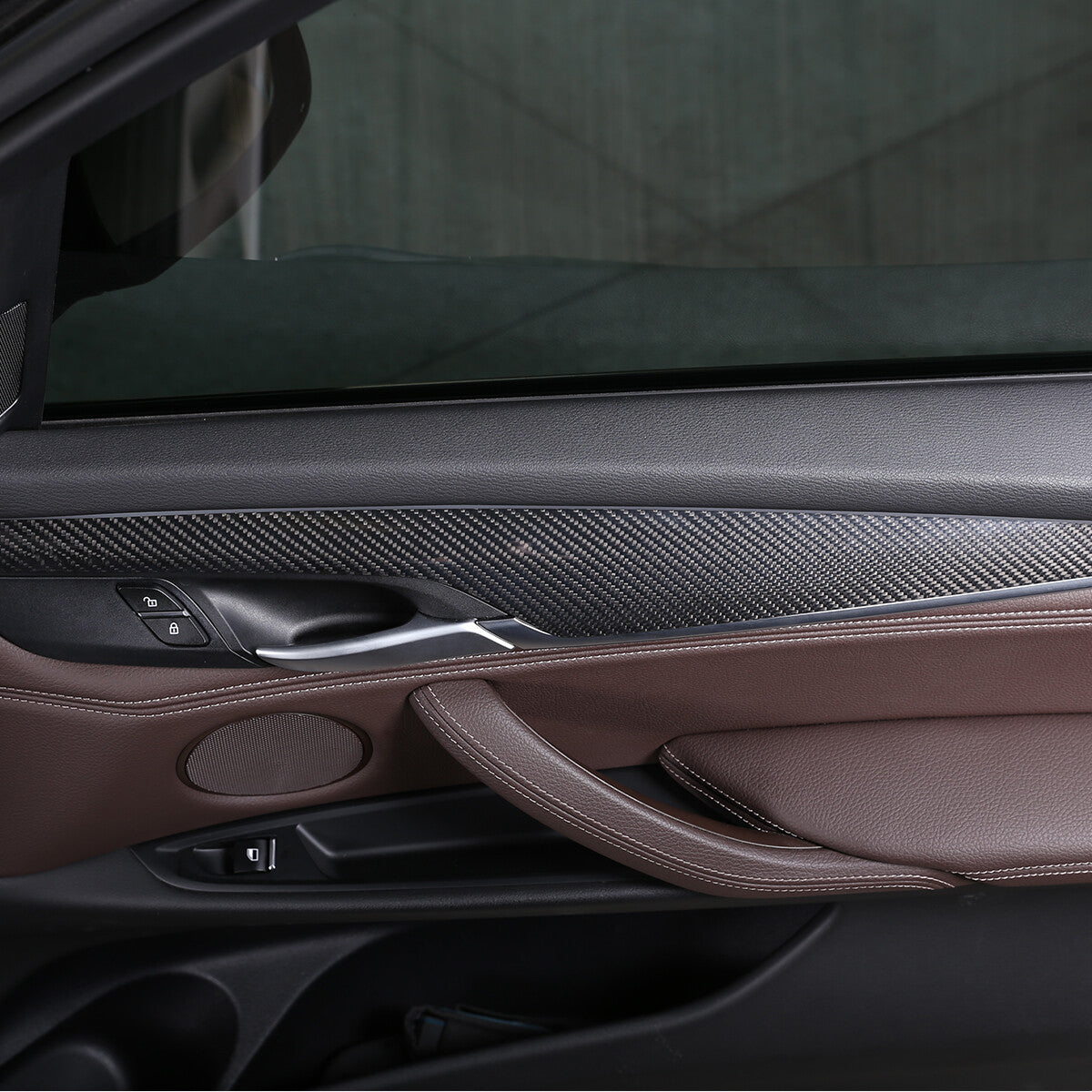 Real Carbon Fiber Full Interior Set Cover Trim Kit For BMW X5 F15 2014-18 US 20