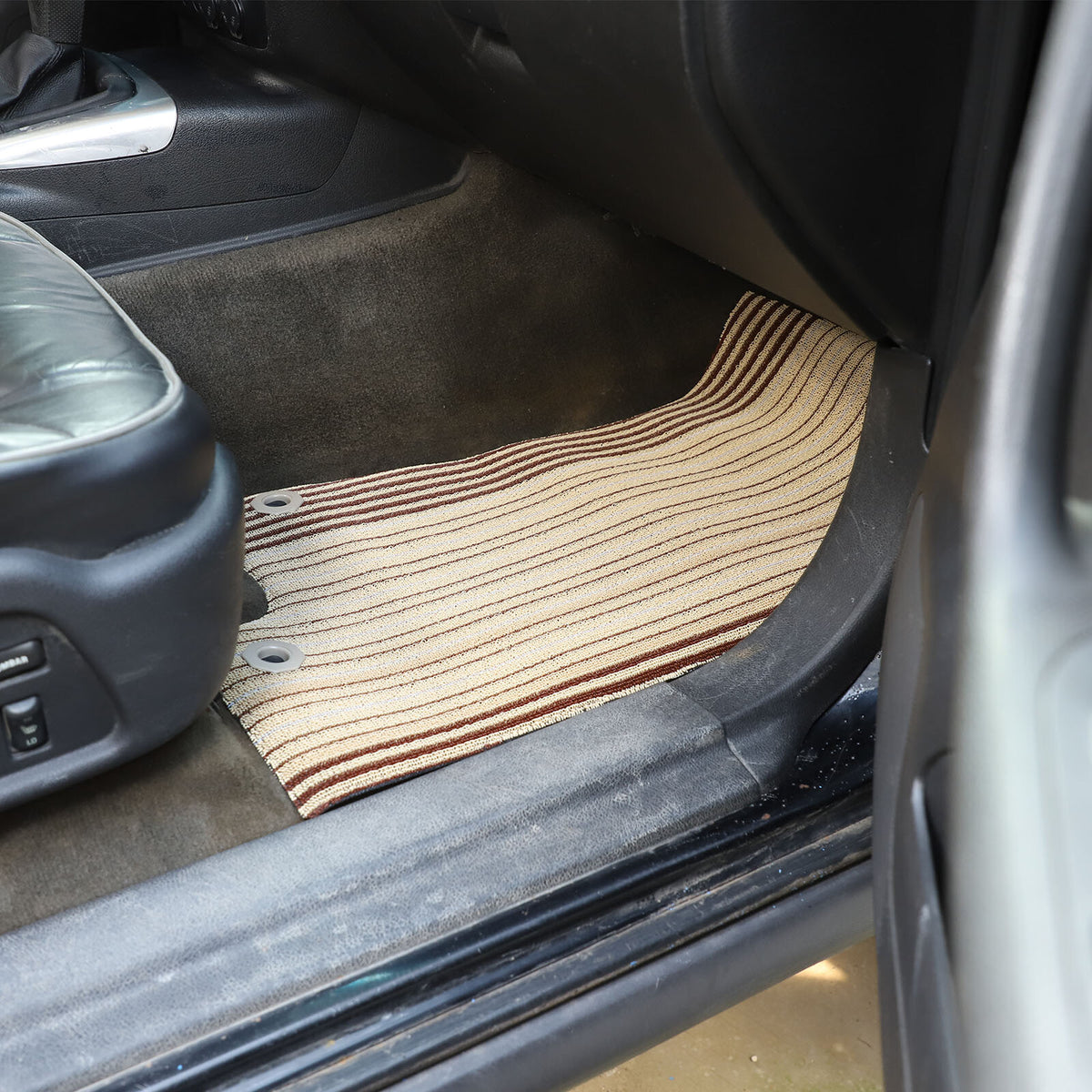 Red Car Floor Mats Cargo Carpets Foot Pads For Hummer H3 2005-2009 15