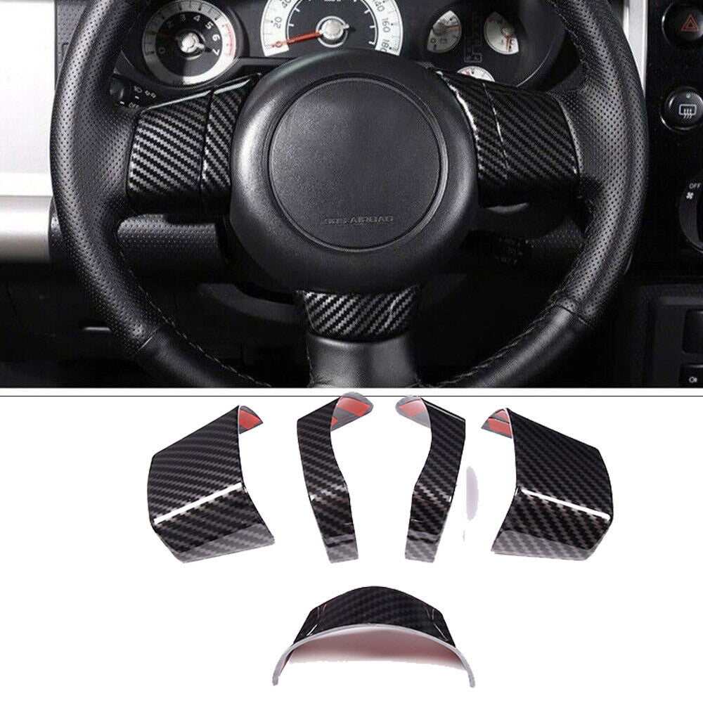 ABS Carbon Fiber Full Interior Center Decoration Trim Kit For FJ Cruiser 2007-21 - Styles 1-5 3