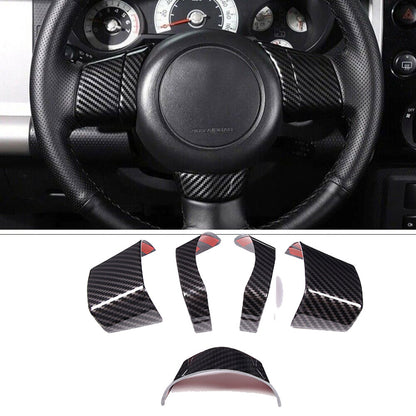 ABS Carbon Fiber Full Interior Center Decoration Trim Kit For FJ Cruiser 2007-21 - Styles 1-5 3