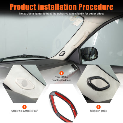ABS Carbon Fiber Interior Decor Trim Cover For Cadillac Escalade 2007-14 34