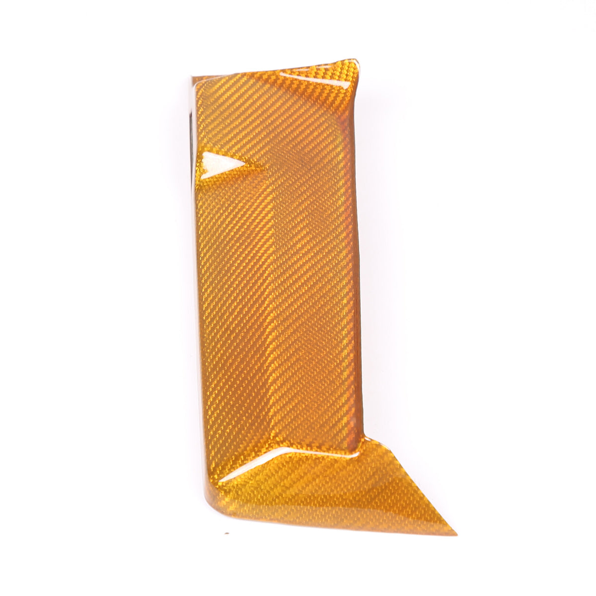 Yellow Carbon Fiber Center Console Screen Back Frame Trim For Corvette C8 20-25 12