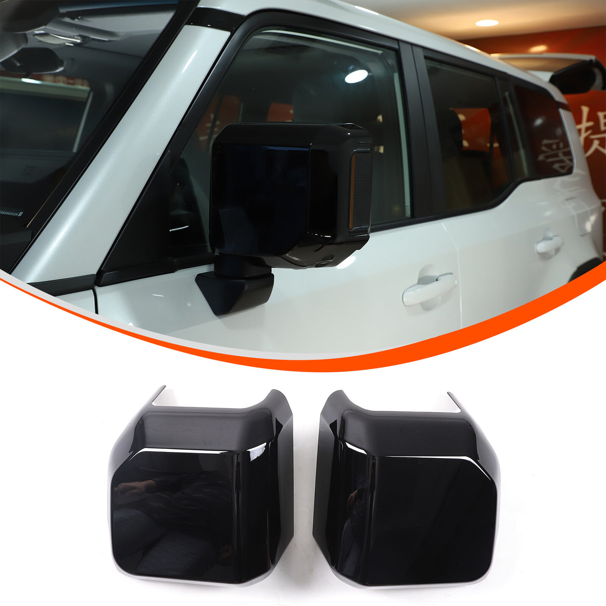 Glossy Black Door Handle & Rearview Mirror Cover For Lexus GX GX550 2024-2025 13