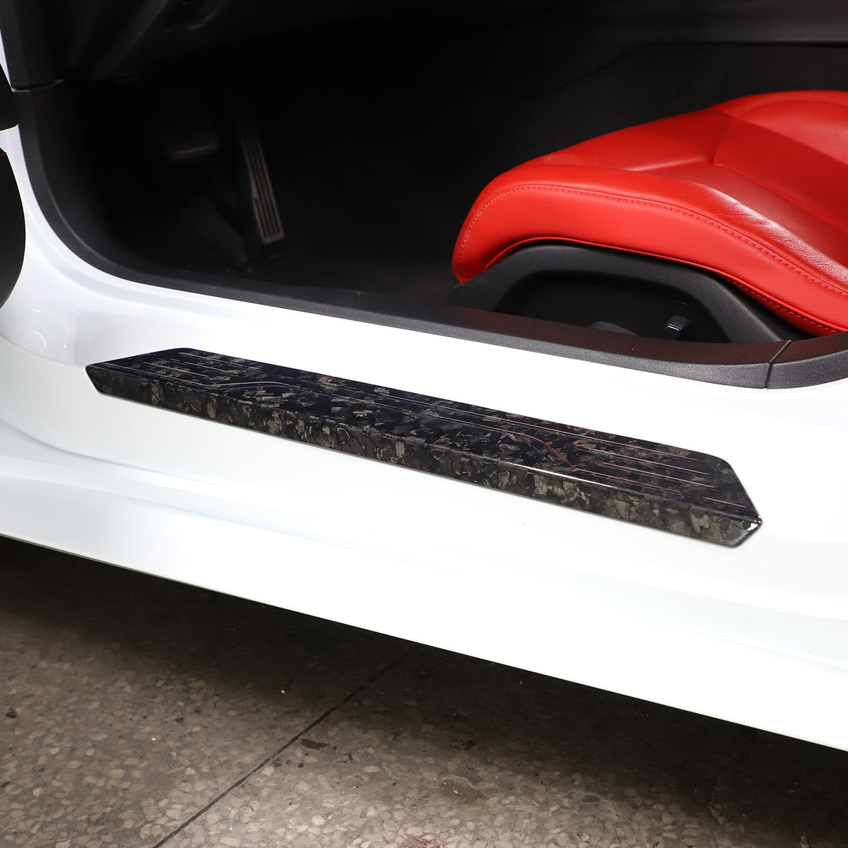 Forged Real Carbon Fiber Full Interior Set Cover Trim Kit For Corvette C8 20-25 - Variants 11-15 43