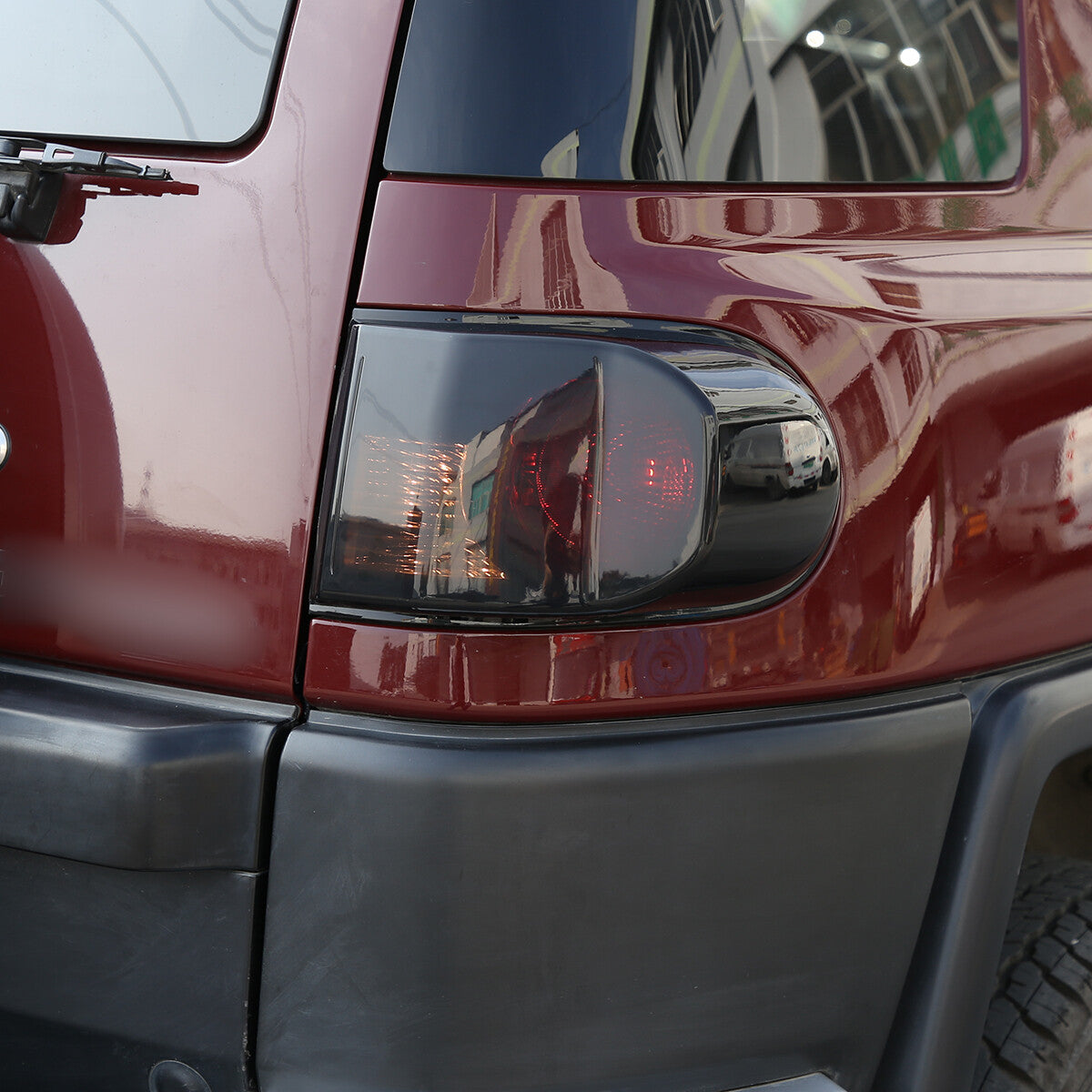 Smoked Black Tail Light Lamp Cover Guard Trim For Toyota FJ Cruiser 07-21 12