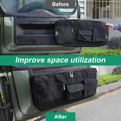 Rear Door Tailgate Trunk Storage Bag Cargo Tool For LR Defender L663 2020-24 5