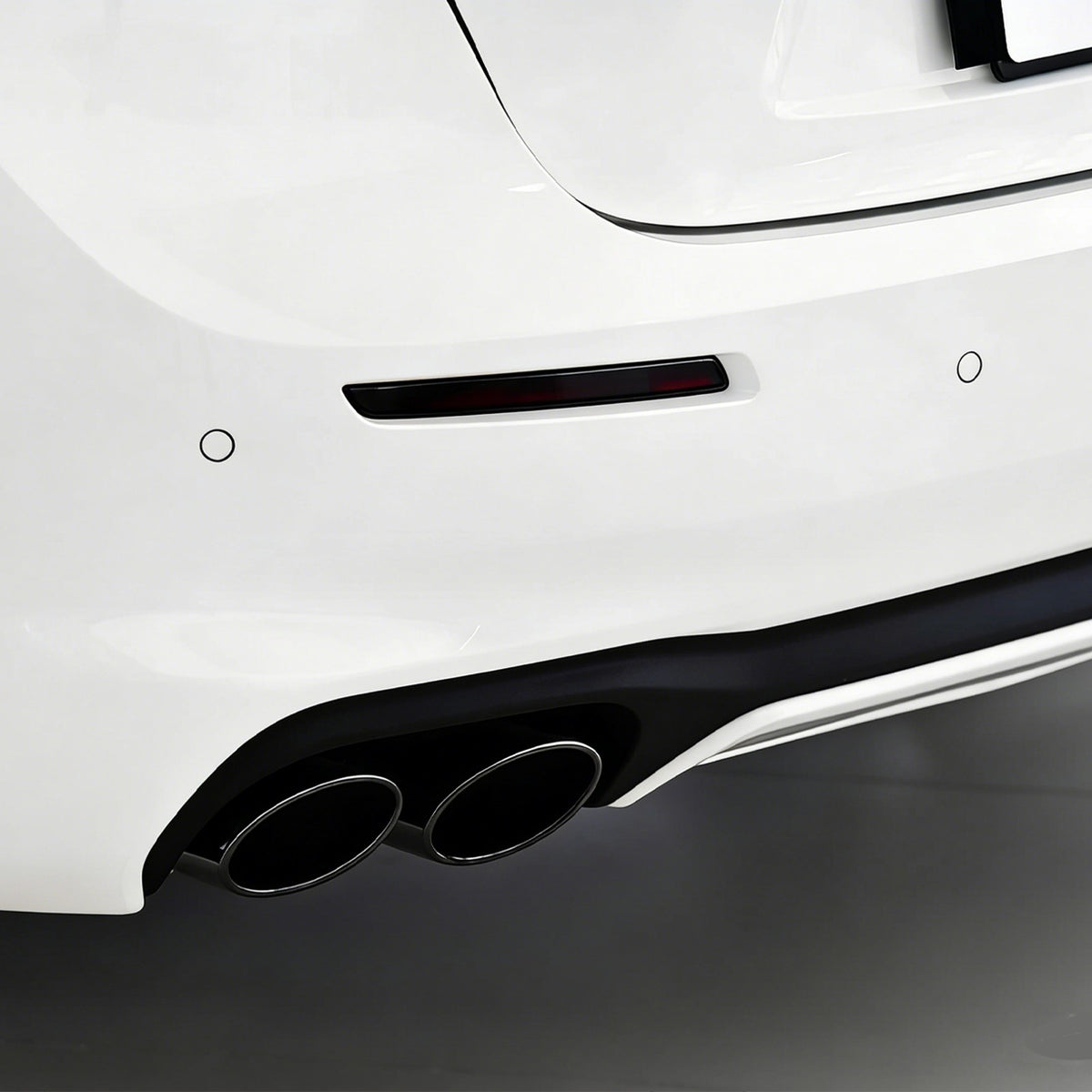 Smoked Black Rear Fog Tail Light Lamp Cover Trim For Maserati Ghibli 18-23 US 17