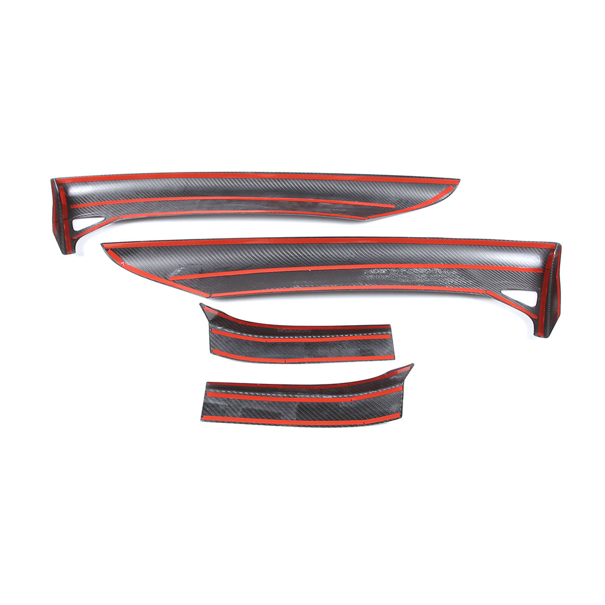 Real Carbon Fiber Inner Interior Door Panel Cover Trim For Corvette C8 2020-26 3