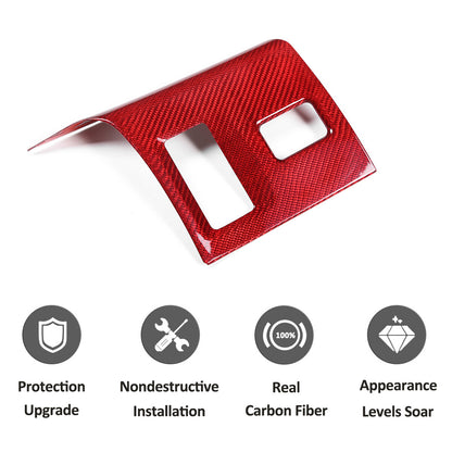Red Real Carbon Fiber Interior Center Console Trim Set Kit For Subaru BRZ 22+ 200