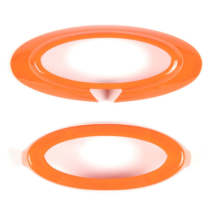 Orange Front Bumper Grille Trim Cover + Logo Ring For Ford Maverick 2022 US 18