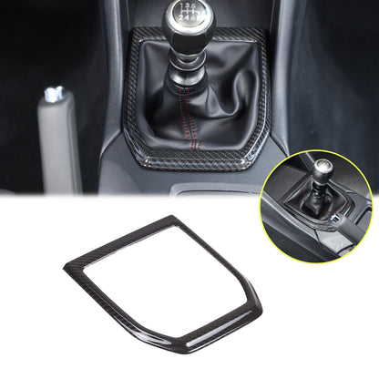 Real Carbon fiber Center Gear Shift Panel trim Cover for Subaru WRX VB MT 22+ 12