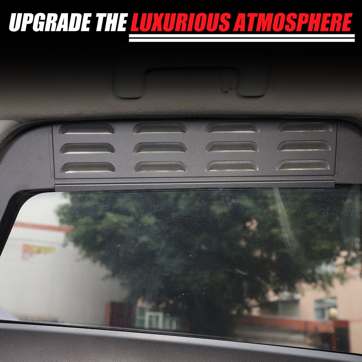 Alloy Rear Window Louver Shutter Cover Trim For Mitsubishi Outlander Sport 11-18 13