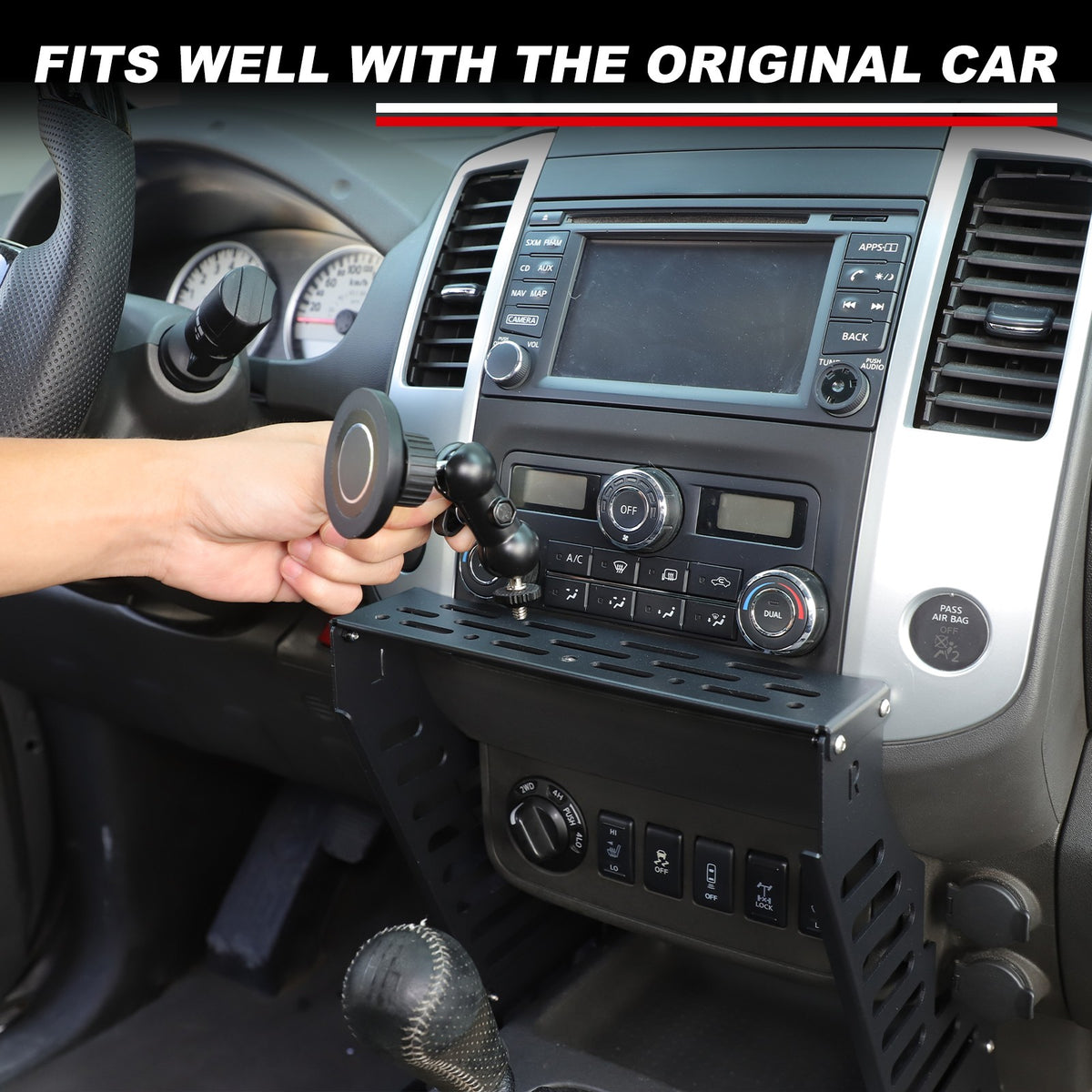 Center Console Multi-Functional Expansion Platform For Nissan Frontier 2009-2017 6