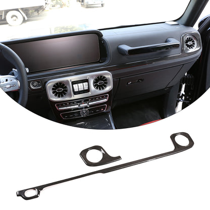 For Benz G500 G550 G63 2019-20 Real Carbon Fiber Dashboard Center Console Cover 2