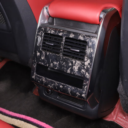Forged Carbon Armrest Rear Air Vent Outlet Cover For Range Rover Sport 14-17 11