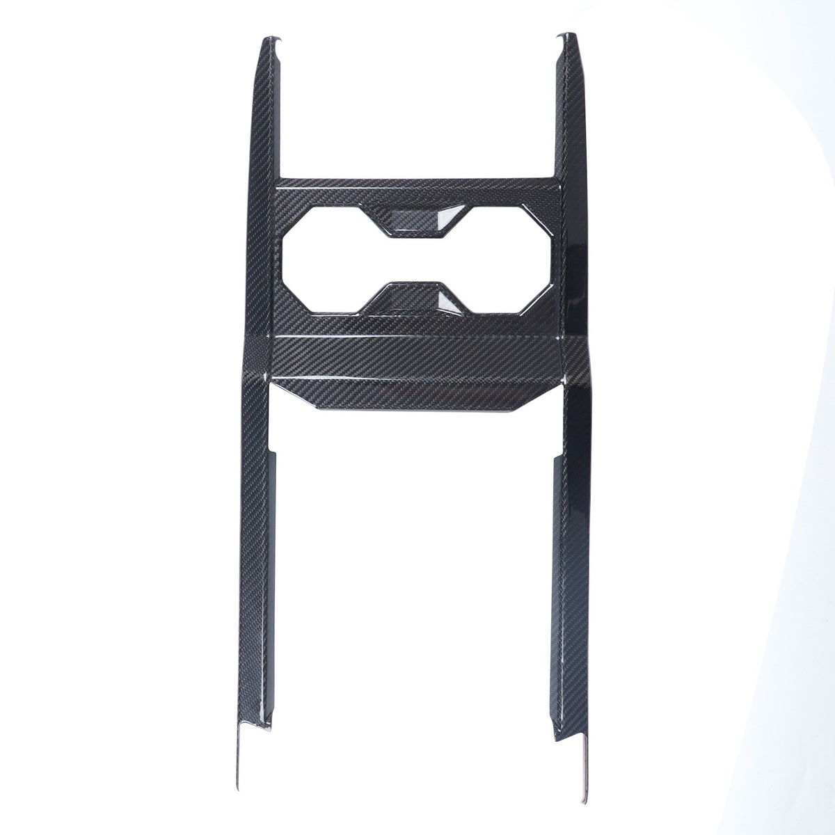 Real Dry Carbon Fiber Center Console Interior Trim For Tesla Cybertruck 2024+ 18