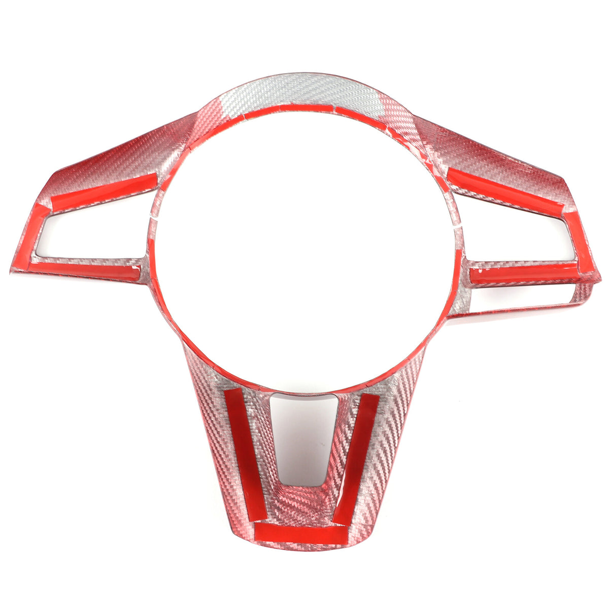 Red Real Carbon Fiber Steering Wheel Button Trim For Mazda MX-5 Miata 2016-2025 12