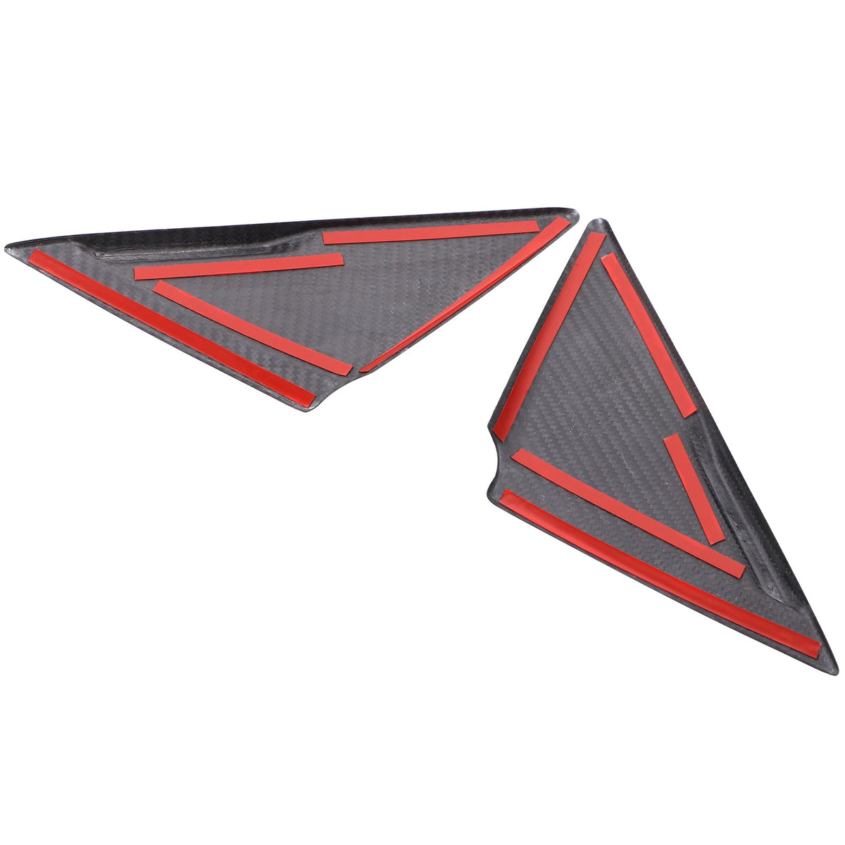 Matte Real Carbon Fiber Front A-Pillar Triangle Trim For Nissan GTR R35 2008-16 10