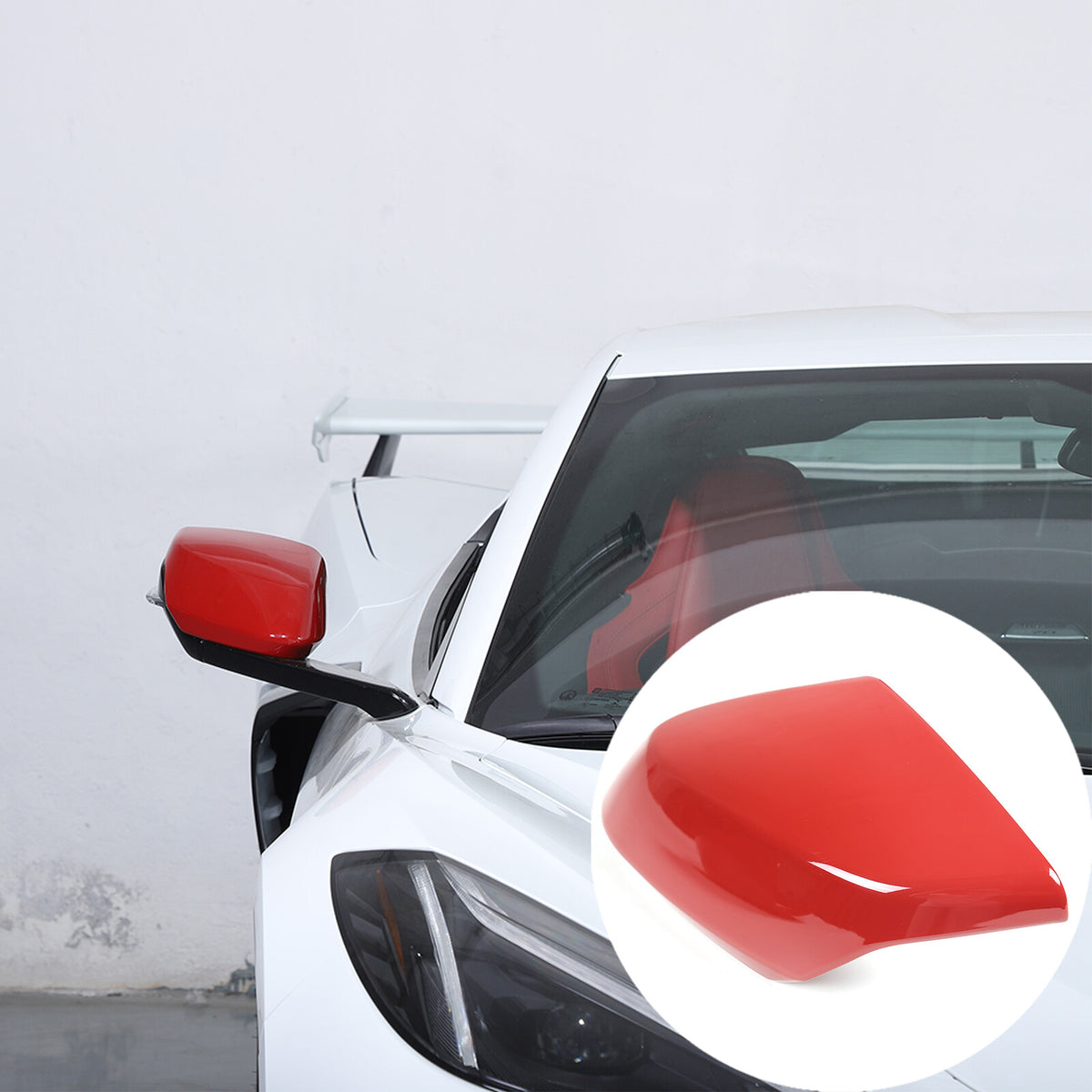Red Full Interior Set Dash Panel Decor Cover Trim Kit For Corvette C8 2020-25 - Variants 16-20 51