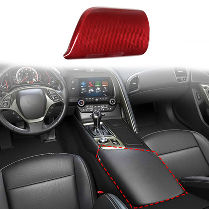 Red Real Carbon Fiber Interior Center Full Trim Set Kit For Corvette C7 2014-19 - Variants 1-5 12