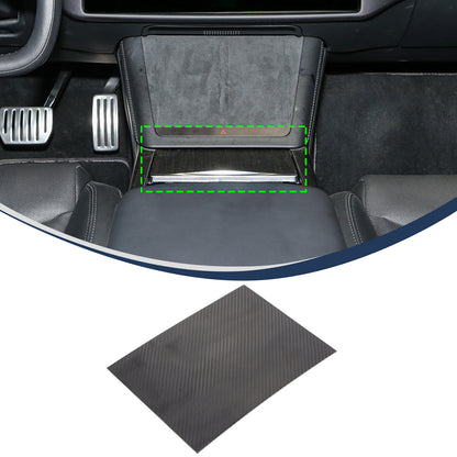 Real Dry Carbon Fiber Center Console Interior Trim Cover For Tesla Model S 23+ 26